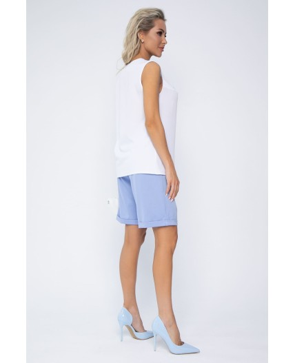Костюм с шортами Мерано (бело-голубой) К15339-5М