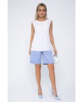 Костюм с шортами Мерано (бело-голубой) К15339-5М