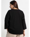 Блуза Ромашка (черная) Б15384-24М