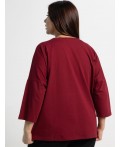 Блуза Ромашка (бордовая) Б15383-24М