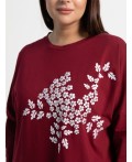 Блуза Ромашка (бордовая) Б15383-24М