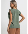Блуза Карлотта (зеленая) Б15402-50М