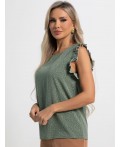 Блуза Карлотта (зеленая) Б15402-50М