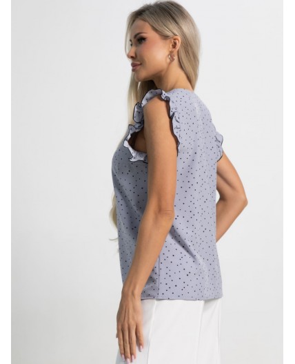 Блуза Карлотта (серая) Б15403-50М
