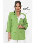 Пиджак льняной Мэрлин (зеленый) Б15429-7М