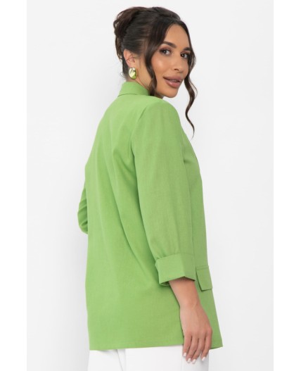Пиджак льняной Мэрлин (зеленый) Б15429-7М