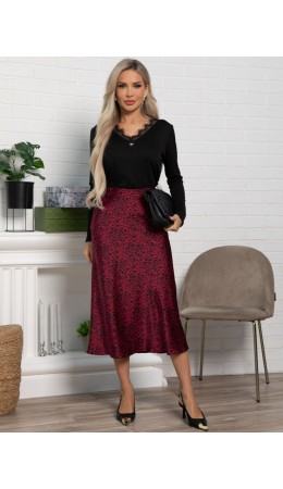 Юбка Фрезия (бордовая) Ю15421-16М