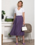 Юбка миди Мариэтта (фиолетовая) Ю14389-16М