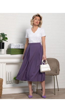 Юбка миди Мариэтта (фиолетовая) Ю14389-16М