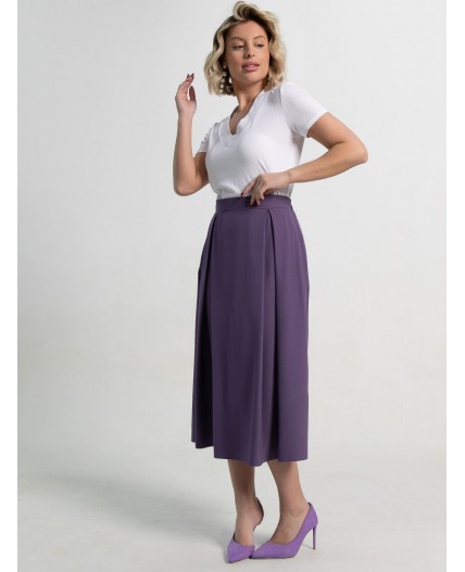 Юбка миди Мариэтта (фиолетовая) Ю14389-16М