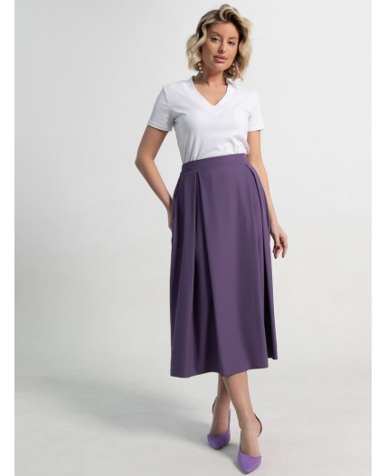 Юбка миди Мариэтта (фиолетовая) Ю14389-16М