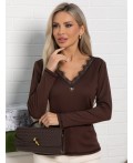 Блуза Новелла (шоколад) Б15492-24М