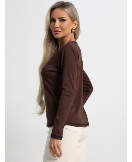 Блуза Новелла (шоколад) Б15492-24М
