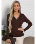 Блуза Новелла (шоколад) Б15492-24М