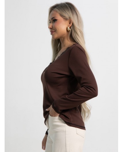 Блуза Новелла (шоколад) Б15492-24М