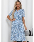 Платье Тоскана (бело-голубое) П15512-45М