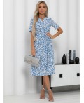 Платье Тоскана (бело-голубое) П15512-45М