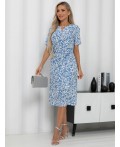 Платье Тоскана (бело-голубое) П15512-45М