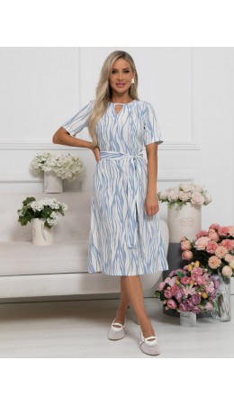 Платье Тоскана (голубо-белое) П15513-45М