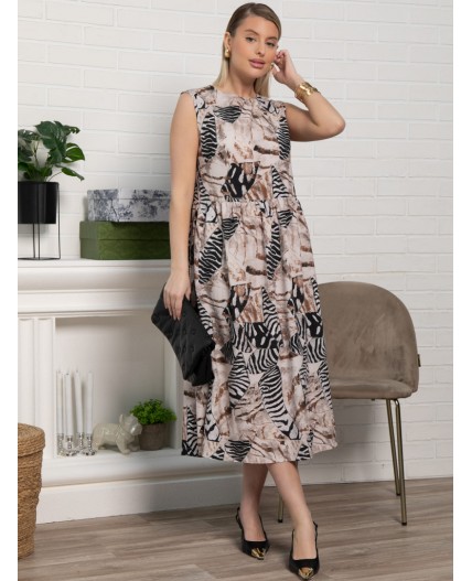 Платье Мелроз (бежевое) П15519-25М
