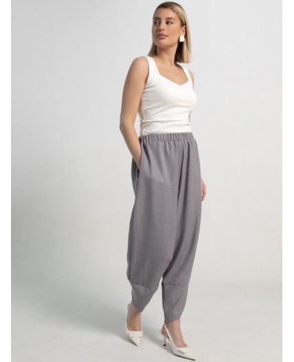 Брюки бохо (серые) Б15506-10М