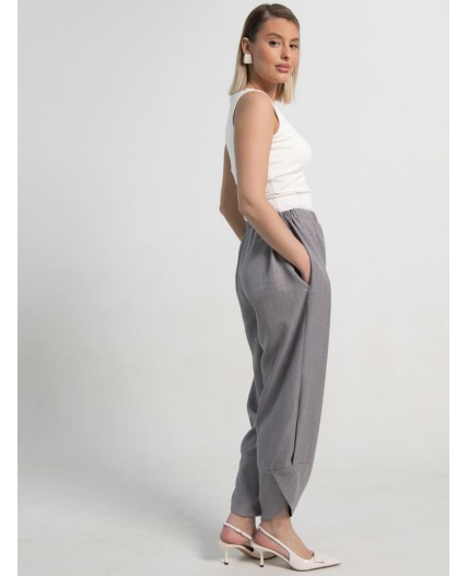 Брюки бохо (серые) Б15506-10М