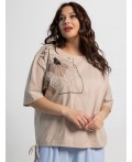 Блуза Злата (бежевая) Б15526-4М