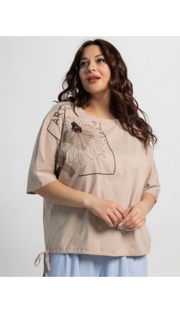 Блуза Злата (бежевая) Б15526-4М