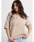 Блуза Злата (бежевая) Б15526-4М