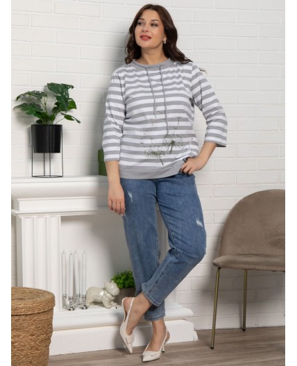 Блуза Кэролл (серая) Б15543-20М