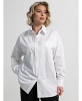 Рубашка хлопковая Рина (белая) Б15260-53М