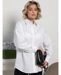 Рубашка хлопковая Рина (белая) Б15260-53М