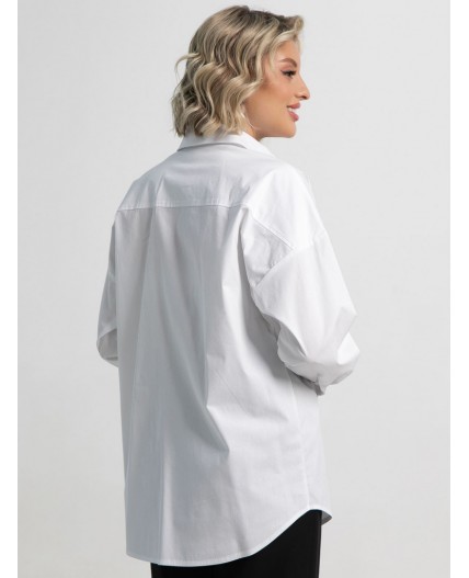 Рубашка хлопковая Рина (белая) Б15260-53М