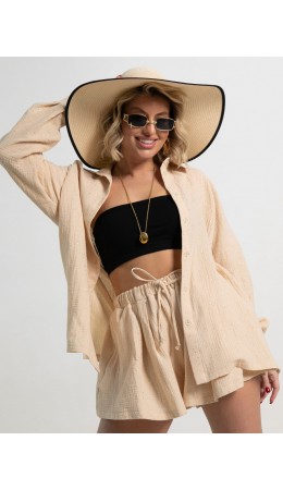 Костюм хлопковый Илария (бежевый) К15344-1М