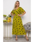 Платье Летнее настроение (лайм) П15468-7М