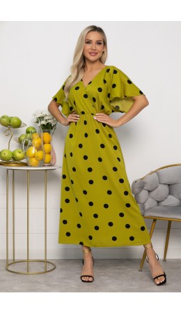 Платье Летнее настроение (лайм) П15468-7М