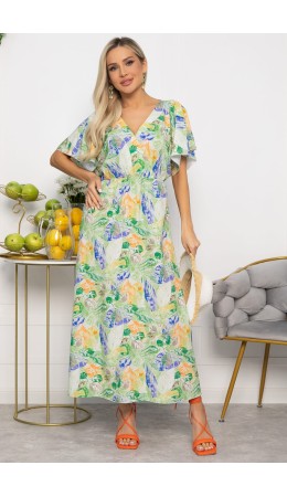 Платье Летнее настроение (зеленое) П15467-7М