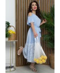 Платье Разбивая сердца (голубое) П15471-7М