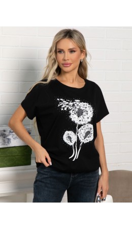 Блуза Фло (черная) Б15507-20М