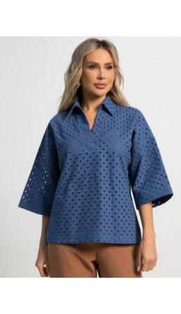 Блуза Ветерок (синяя) Б15520-16М