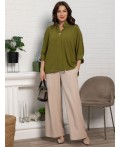 Блуза Серенада (оливковый) Б15551-24М