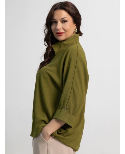 Блуза Серенада (оливковый) Б15551-24М
