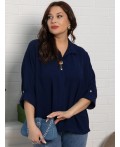 Блуза Серенада (синий) Б15552-24М