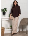 Блуза Серенада (шоколад) Б15553-24М