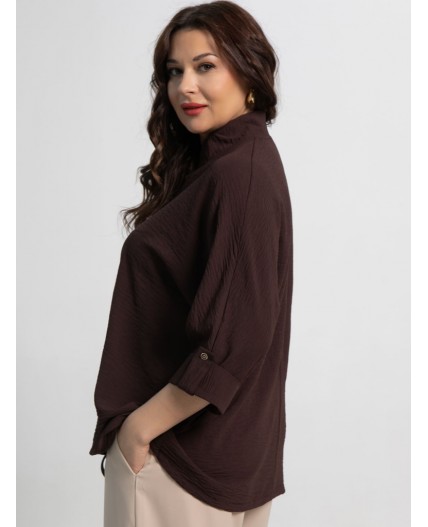 Блуза Серенада (шоколад) Б15553-24М