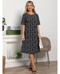 Платье Ронда (черное) П14390-16М