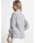 Блуза Санти (бело-серая) Б15622-54М