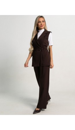 Костюм брючный Амстердам (шоколад) К15585-12М