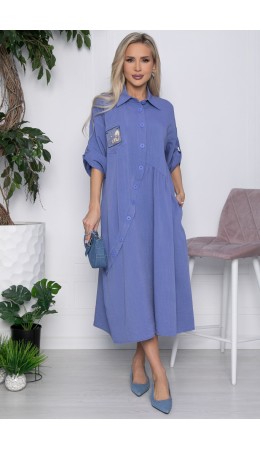Платье Индира (джинс) П15685-5М