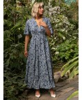 Платье Летняя грация (синее) П15606-1М